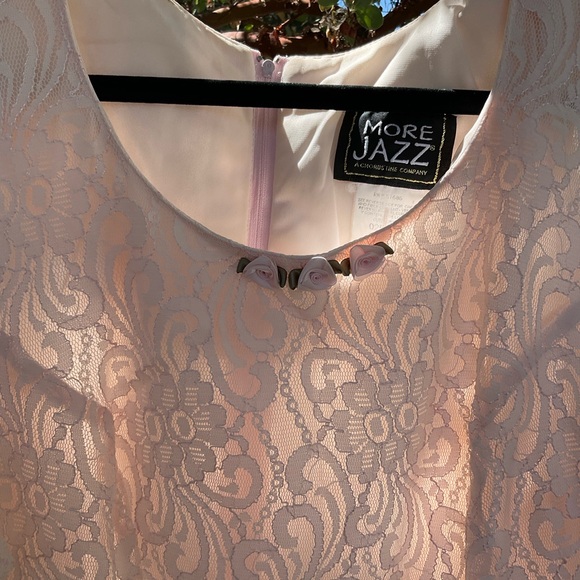 Pink lacy semi formal - Picture 3 of 4